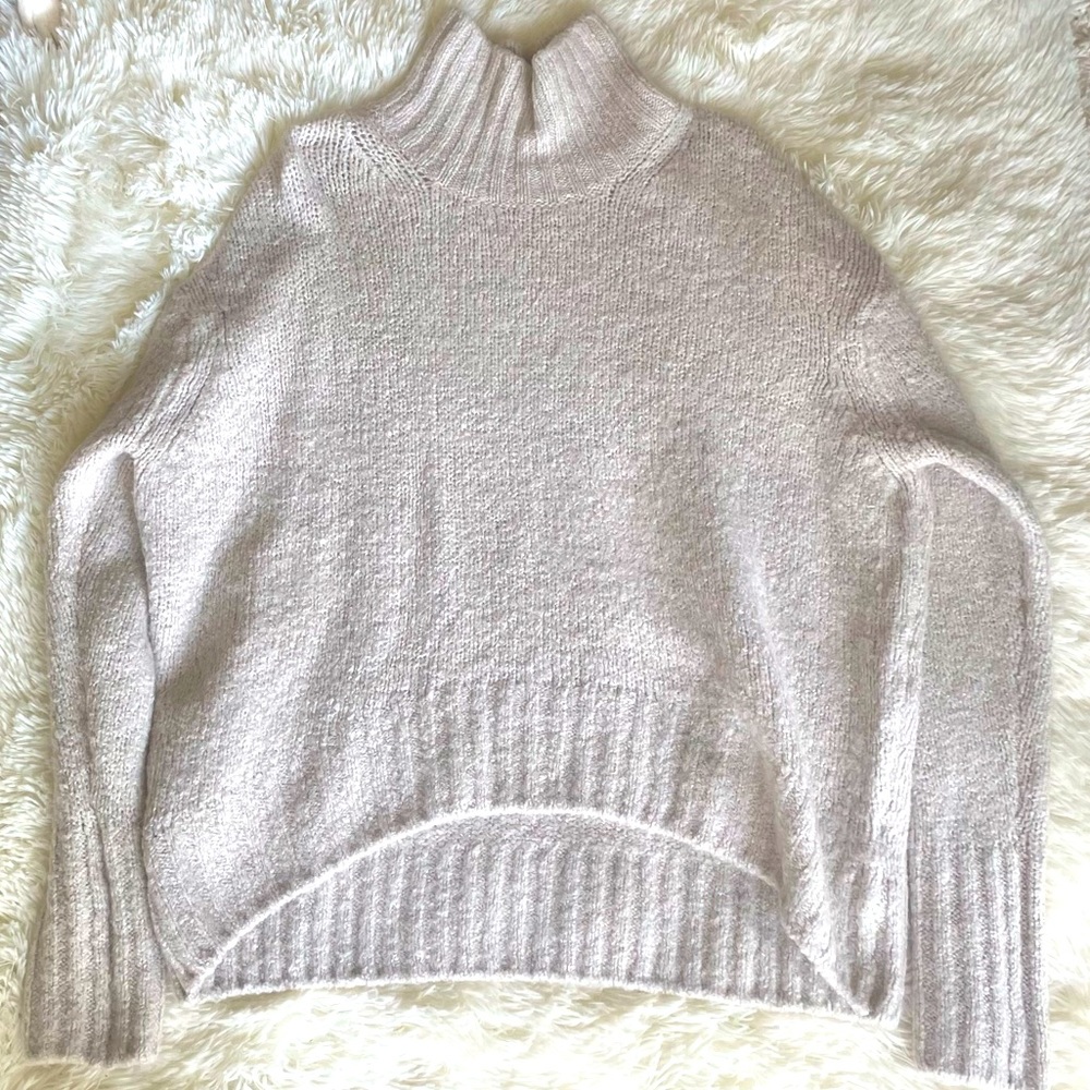 H&M Oversized Mock Neck Tunic Sweater, XS